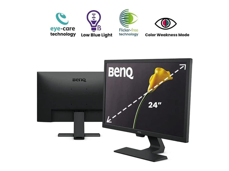 BenQ GW2480 24" FHD 1920 x 1080 VGA HDMI DisplayPort Flicker-Free Technology