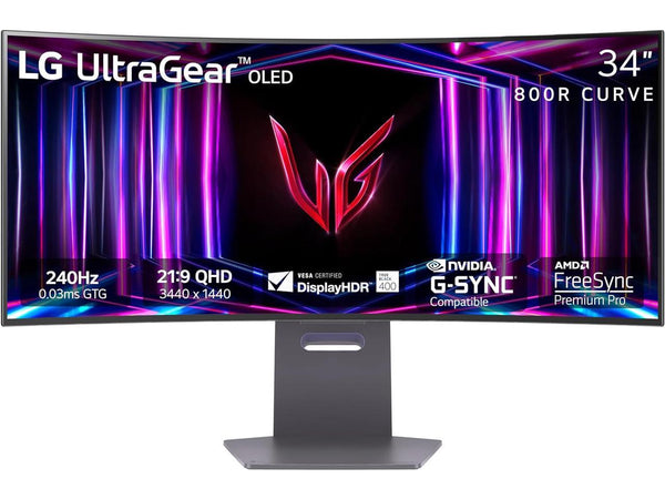 34" UltraGear™ OLED Curved Gaming Monitor WQHD FreeSync Premium Pro   240Hz