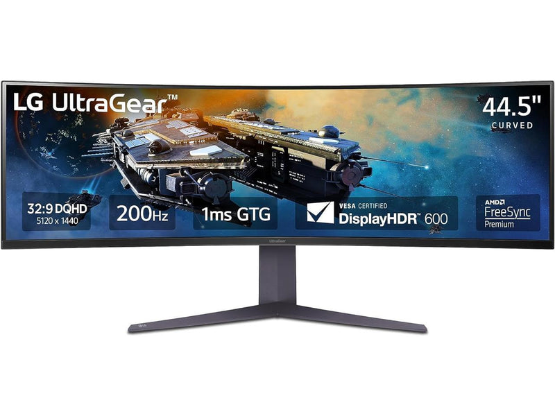 LG 45GR65DC-B 45" Ultragear Curved Gaming Monitor, QHD, 200Hz, 1ms, UltraWide