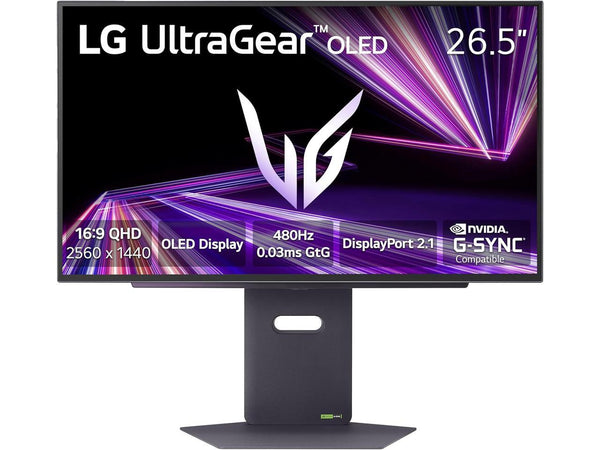 LG UltraGear 27" 480 Hz OLED QHD Gaming Monitor 0.03ms Nvidia G-Sync Compatible