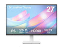 LG UltraFine 27 inch UHD 4K 60Hz IPS HDR10 White Computer Monitor with Height
