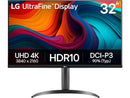 LG 32UR550K-B 32-inch Ultrafine 4K UHD (3840 x 2160) Computer Monitor, HDR10,