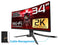 ASRock PHANTOM GAMING 34" 2K (3440 x 1440) 165Hz/1ms (144Hz and higher) Wi-Fi