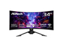 ASRock Phantom Gaming 34" 180 Hz VA WQHD Gaming Monitor FreeSync Premium (AMD