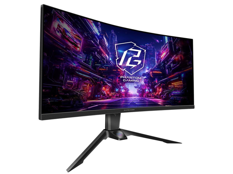 ASRock Phantom Gaming 34" 180 Hz VA WQHD Gaming Monitor FreeSync Premium (AMD