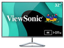 ViewSonic 31.5" (Viewable) 60 Hz VA UHD Monitor 8 ms 3840 x 2160 (4K) Flat Panel