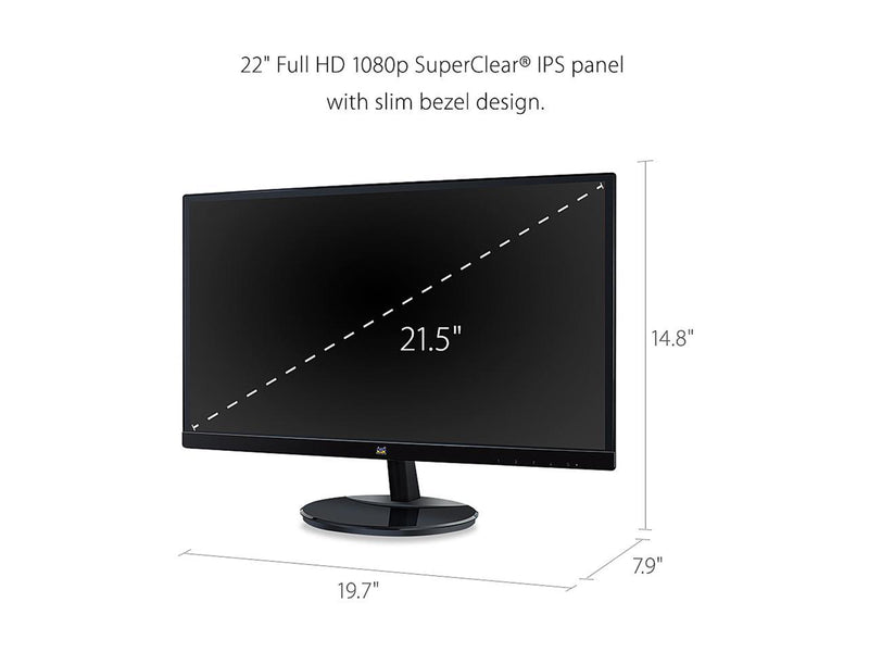 ViewSonic VA2259-SMH 22 Inch IPS 1080p Frameless LED Monitor with HDMI and VGA