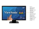 ViewSonic TD2210 22 Inch 1080p Single Point Resistive Touch Screen Monitor with