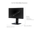 ViewSonic VG2448 24 Inch IPS 1080p Ergonomic Monitor with HDMI DisplayPort USB