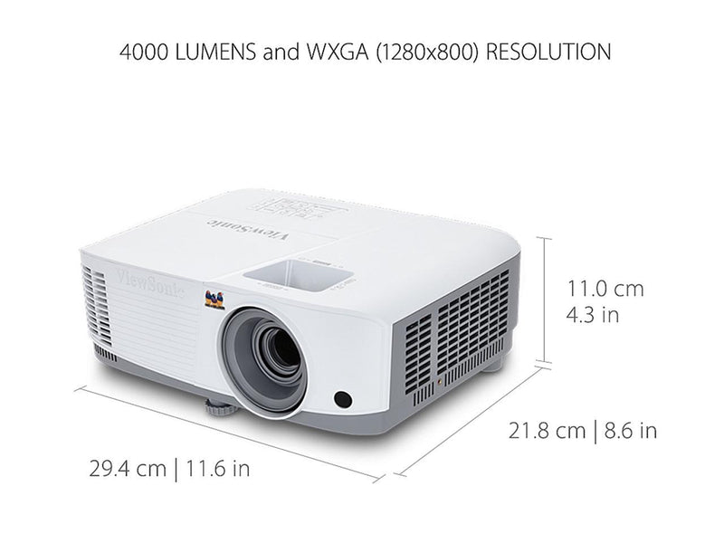 ViewSonic PG707W 4000 Lumens WXGA Networkable DLP Projector with HDMI 1.3x