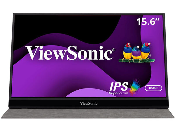 ViewSonic VG1655 15.6 Inch 1080p Portable Monitor with 2 Way Powered 60W USB C,