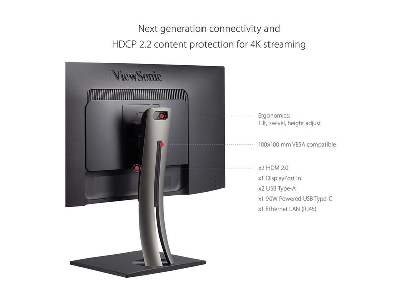 ViewSonic VP3481a 34 Inch Premium WQHD+ Curved Ultrawide Monitor with FreeSync,