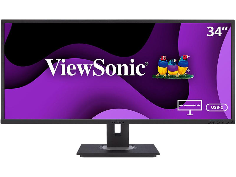 ViewSonic VG3456 34 Inch 21:9 UltraWide WQHD 1440p Monitor with Ergonomics