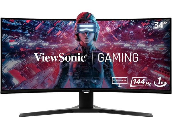 ViewSonic VX3418-2KPC 34 Inch 21:9 UltraWide WQHD 1440p 144Hz 1ms Curved Gaming