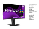 ViewSonic VG2448A 24 Inch IPS 1080p Ergonomic Monitor with Ultra-Thin Bezels,