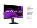 ViewSonic VG2748A 27 Inch IPS 1080p Ergonomic Monitor with Ultra-Thin Bezels,