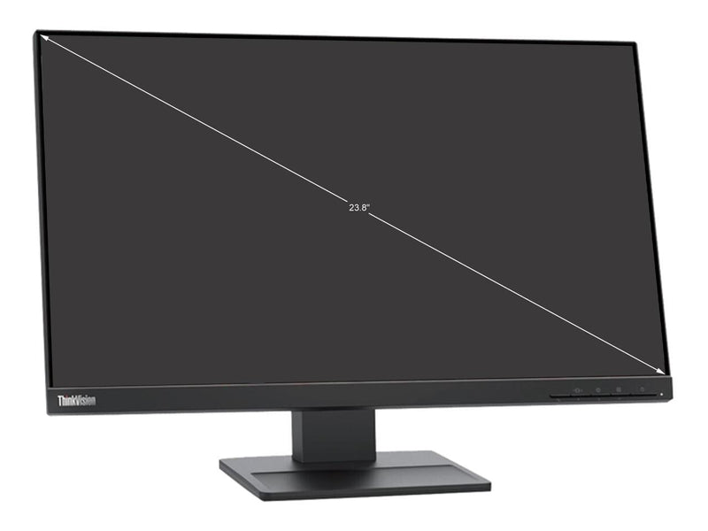 Lenovo ThinkVision E24q-20 23.8" WQHD WLED LCD 75Hz Monitor - 16:9 - Raven Black