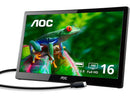 AOC I1659FWUX 16" (Actual size 15.6") Full HD 1920 x 1080 60Hz USB 3.0