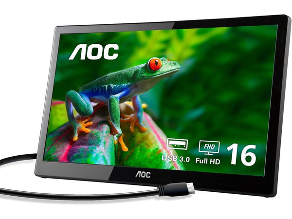 AOC I1659FWUX 16" (Actual size 15.6") Full HD 1920 x 1080 60Hz USB 3.0