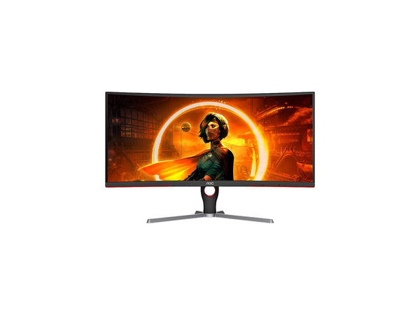 2021 AOC 30 LED Gaming Monitor - 75Hz, Full HD 2560 x 1080 Curved Monitor
