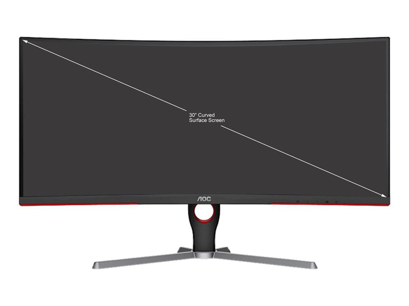 2021 AOC 30 LED Gaming Monitor - 75Hz, Full HD 2560 x 1080 Curved Monitor