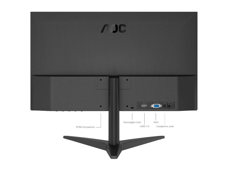 23.8" AOC 24B1XHS VGA/HDMI 1080p LED Monitor, Black (Renewed)