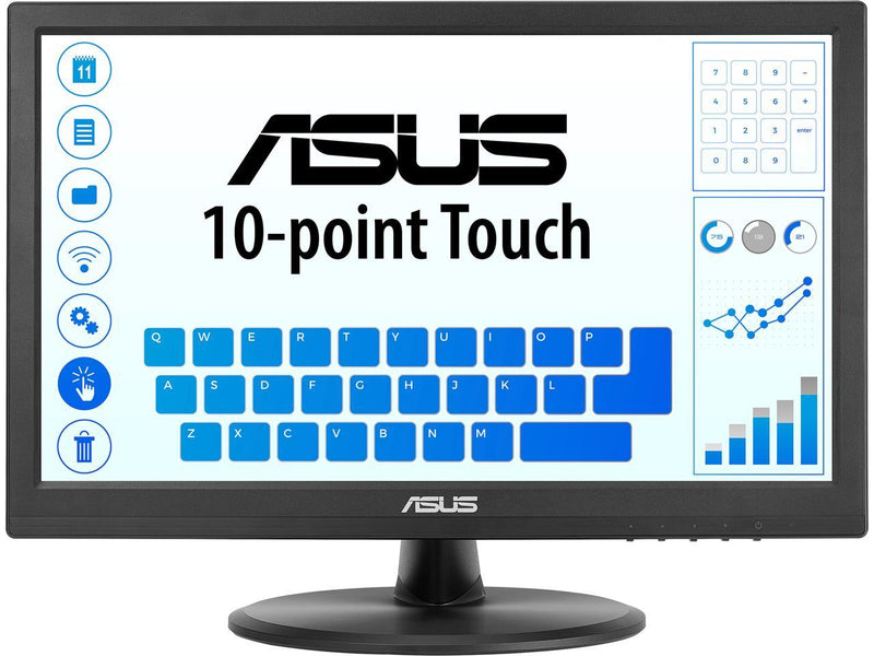 ASUS 15.6" Touch Monitor (VT168HR) - WXGA (1366 x 768), 10-point Touchscreen,