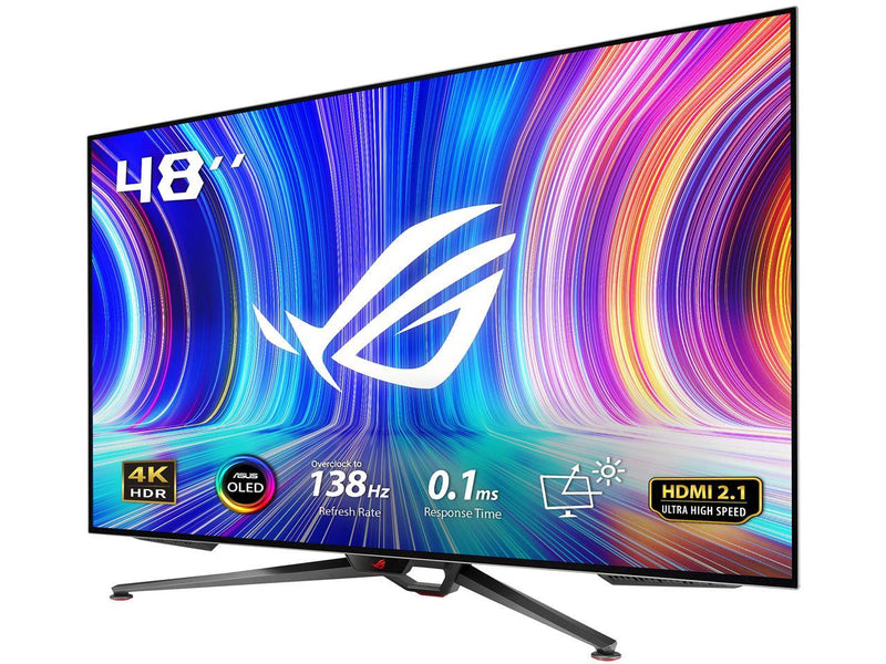 ASUS ROG Swift OLED PG48UQ Gaming Monitor - 47.5" 4K, OLED, 138Hz (Overclocked),