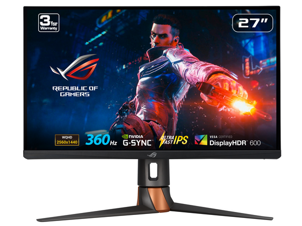 ASUS PG27AQN 27" WQHD 1440P IPS 360Hz ROG Swift HDR 1ms, G-SYNC, NVIDIA Reflex