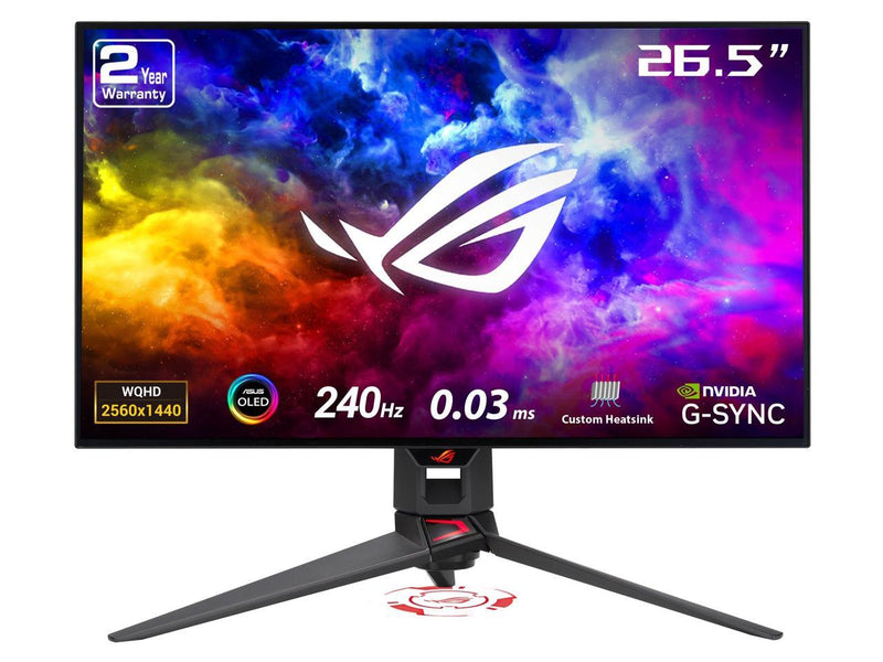 ASUS 27" 240 Hz OLED WQHD gaming monitor 0.03ms (Gray to Gray) FreeSync Premium