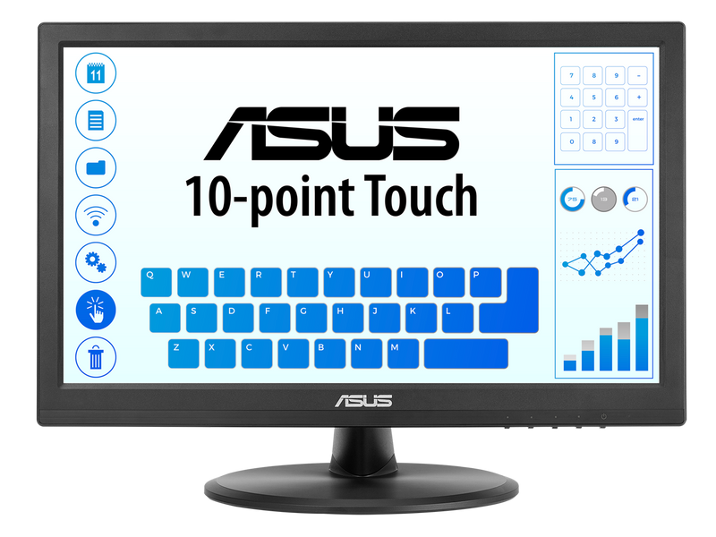 ASUS 15.6" 1080P Touch Monitor (VT169HE) - Full HD, 10-point Touchscreen, IPS,