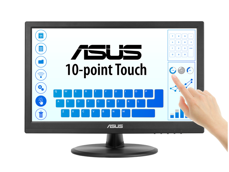 ASUS 15.6" 1080P Touch Monitor (VT169HE) - Full HD, 10-point Touchscreen, IPS,