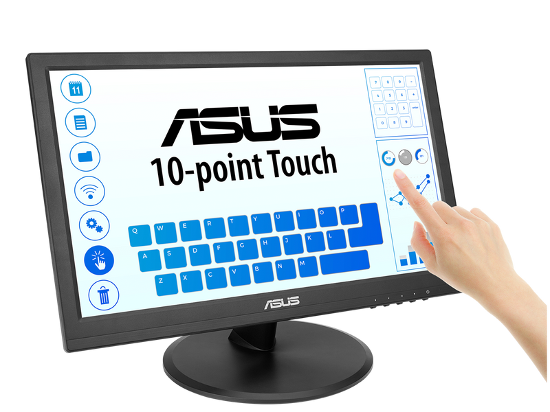 ASUS 15.6" 1080P Touch Monitor (VT169HE) - Full HD, 10-point Touchscreen, IPS,