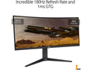 ASUS TUF Gaming 34 inch UltraWide QHD 2K 1440P 180Hz AMD FreeSync Premium Pro