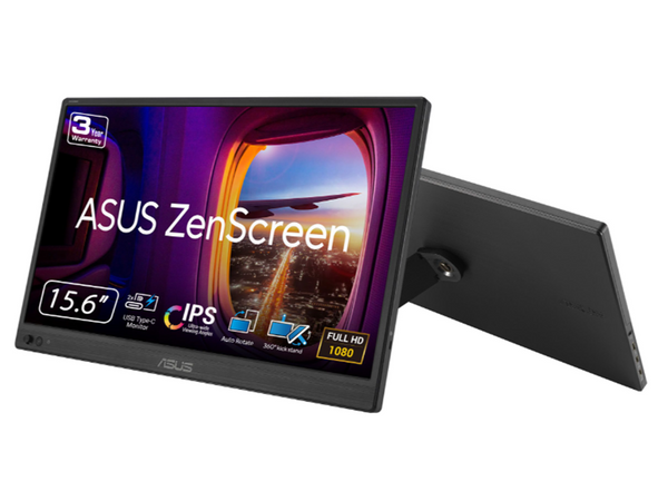 ASUS ZenScreen 16" Portable USB Monitor (MB169CK) - Full HD, IPS, Dual USB-C,