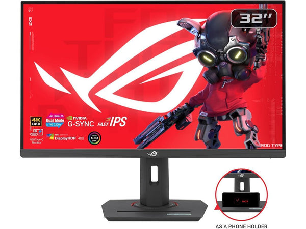 ASUS ROG Strix 32" 4K HDR Gaming Monitor (XG32UCG) - 3840x2160, Dual mode (4K