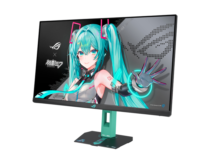 ASUS ROG Strix XG27ACMEG-G Hatsune Miku Edition Monitor – 27-inch 2560x1440,