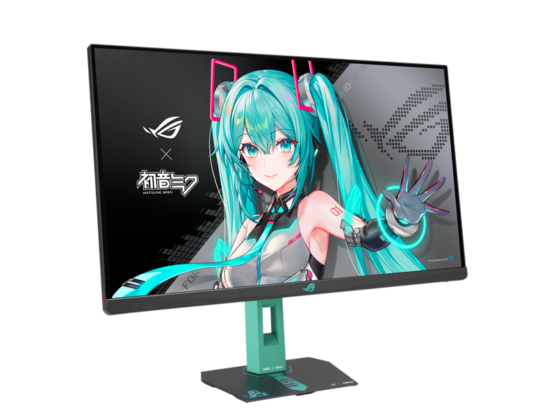 ASUS ROG Strix XG27ACMEG-G Hatsune Miku Edition Monitor – 27-inch 2560x1440,