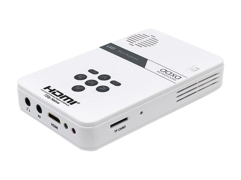 AAXA LED Pico Mini Portable Projector with Battery, HDMI, and Native 720p HD