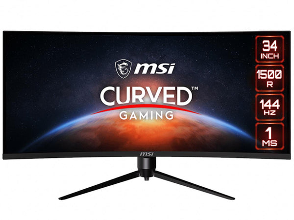 MSI Optix MAG342CQR 1500R Curvature 21:9 Aspect Ratio Narrow Bezel 1ms