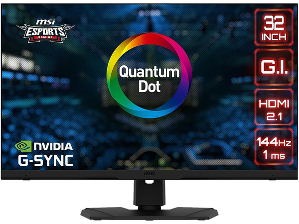 MSI 32" 144 Hz IPS UHD IPS Gaming Monitor G-Sync Compatible 3840 x 2160 (4K) 97%