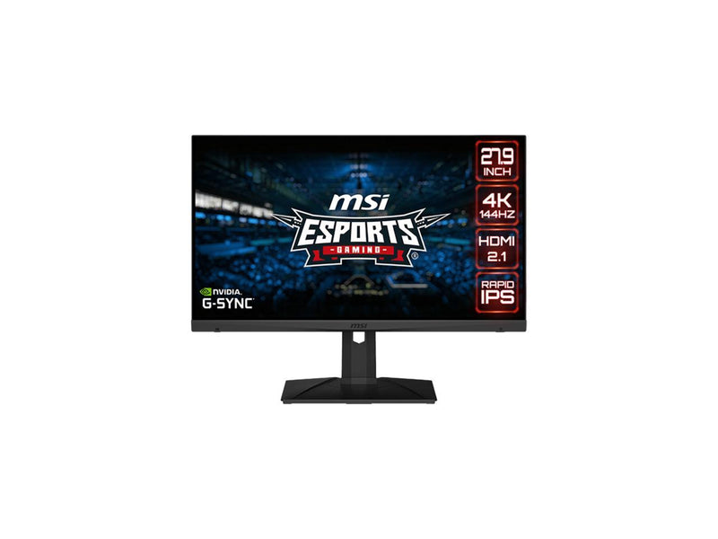 MSI 28" 144 Hz Rapid IPS UHD Rapid IPS Gaming Monitor G-Sync Compatible 3840 x