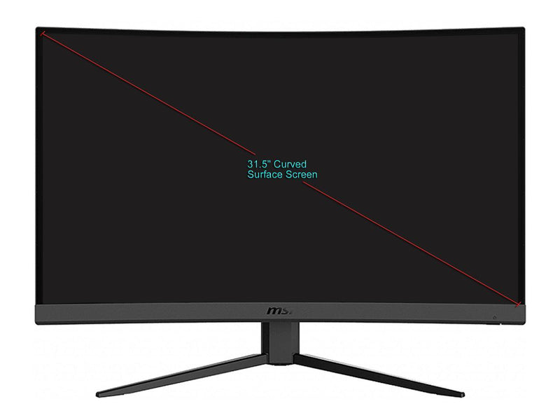 MSI Optix G32CQ4 QHD 1500R Curvature 16:9 Aspect Ratio Non-Glare Super