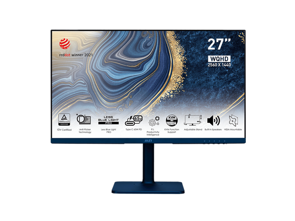 MSI 27" 75 Hz IPS QHD IPS Monitor 5 ms (GTG) 2560 x 1440 (2K) Flat Panel Modern