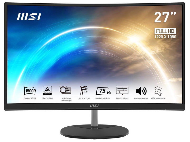 MSI 27" 75 Hz VA FHD Business & Productivity Monitor 1ms (MPRT) / 5ms (GTG)