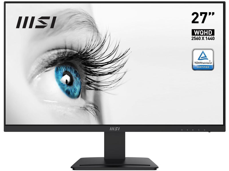 MSI 27" 1ms (MPRT) / 4ms (GTG) 2560 x 1440(QHD) VA, 75Hz, TUV Certified Eyesight