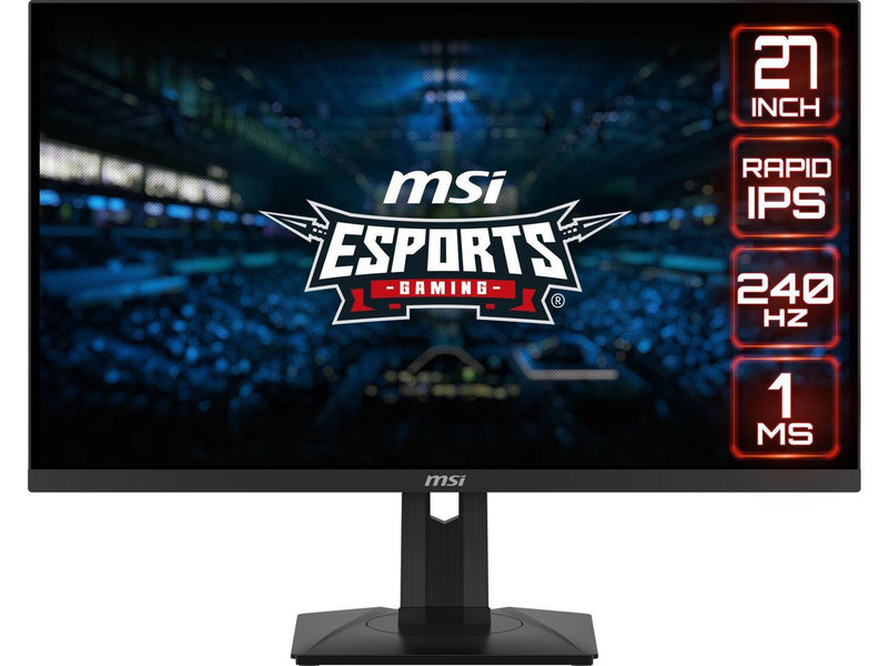 MSI 27" 240 Hz Rapid IPS WQHD Gaming Monitor G-Sync Compatible 2560 x 1440 (2K)