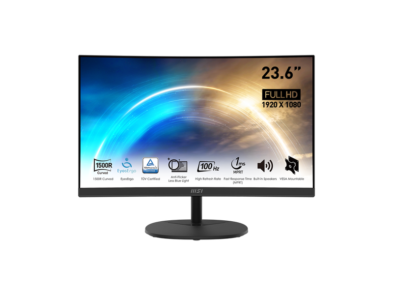 MSI 24" (23.6" Viewable) 100 Hz FHD VA Monitor 4ms (GTG) 1920 x 1080 Flat Panel