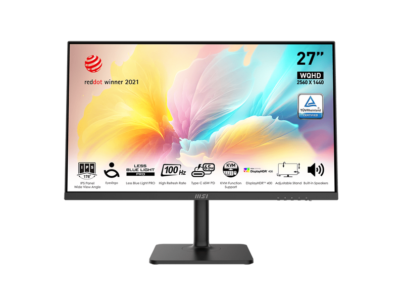 MSI 27" 100 Hz IPS QHD Gaming Monitor 2560 x 1440 (2K) Modern MD272QXP