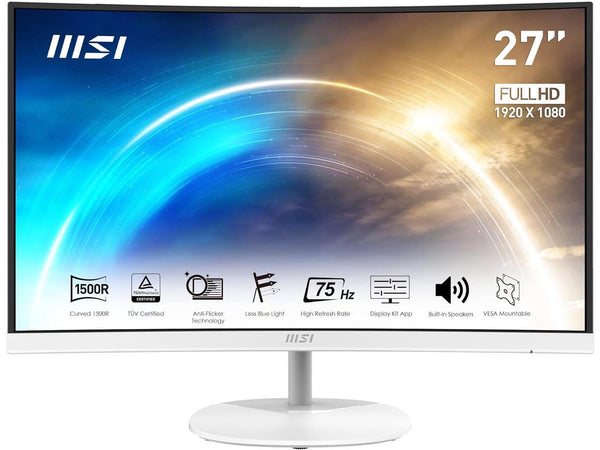 MSI PRO MP271CAW 27-inch Curved VA 1920 x 1080 (FHD) Computer Monitor, 75Hz,